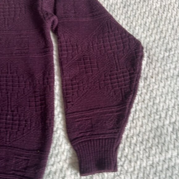 Tip Top Tailor Purple Sweater Size Medium - Picture 6 of 9
